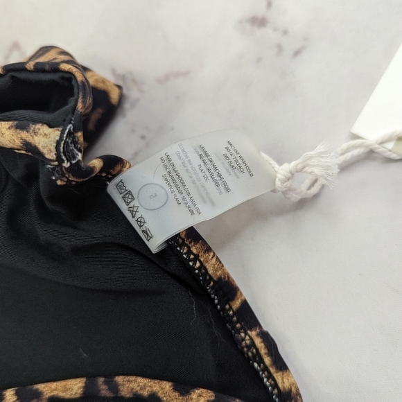 Good American Swim Top Women 5 2X 2XL Leopard Animal Show Off Curve Bikini - Picture 6 of 11